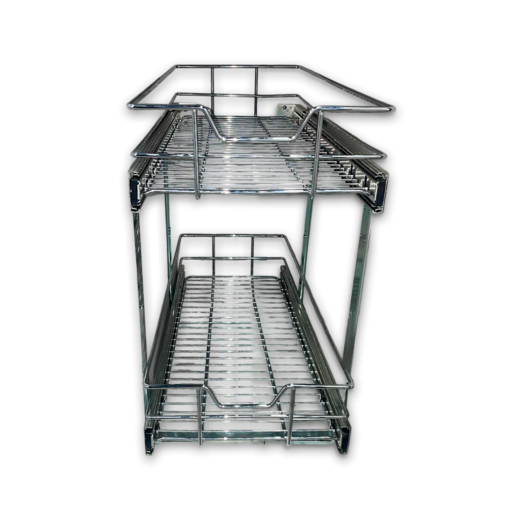 12'' TWO TIER WIRE BASKET SOFT CLOSE (H: 18 1/4" - W: 12" - D: 22")