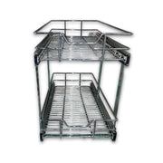 15'' TWO TIER WIRE BASKET SOFT CLOSE (H: 18 1/4" - W: 14 1/2" - D: 22")