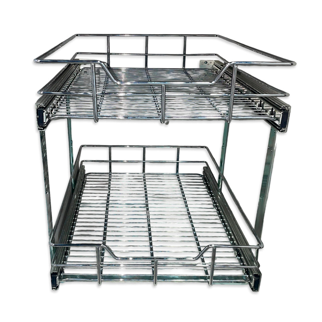 20'' TWO TIER WIRE BASKET SOFT CLOSE (H: 18 1/4" - W: 20 1/8" - D: 22")
