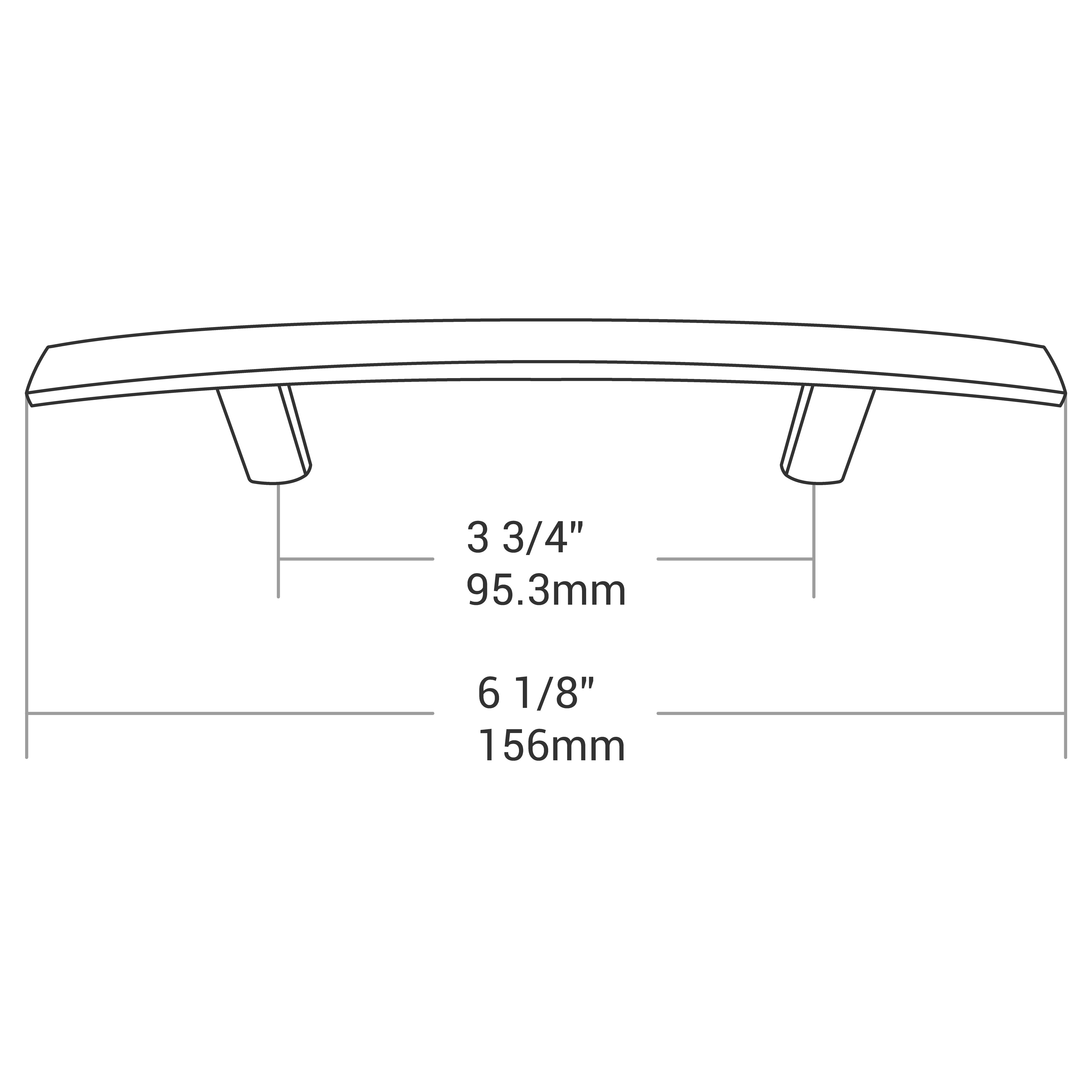 HANDLE BRUSHED NICKEL 96MM