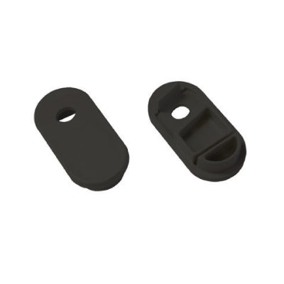 CAP MATT BLACK FOR OVAL TUBE