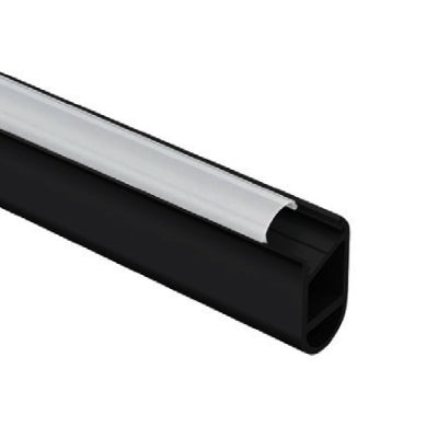 OVAL CLOSET TUBE MATT BLACK - LED 29.46MMX15.2MMX1.5MMT