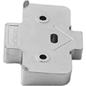 Angled spacer wedges for negative & positive angled hinges +5 Degree wedge 7mm Nickel