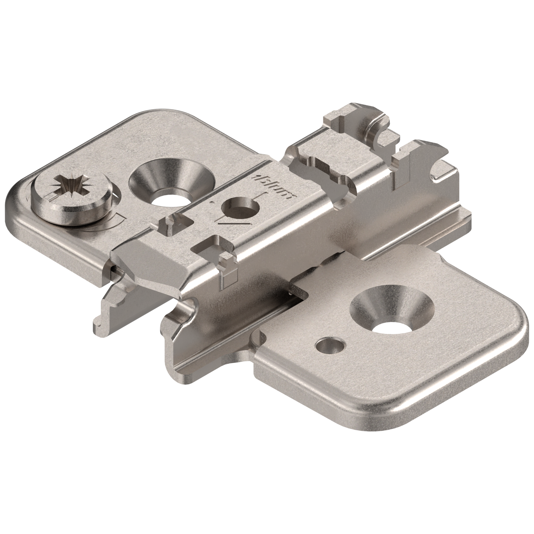 CLIP mounting plates Cam height adjustable mounting plates 3mm Nickel