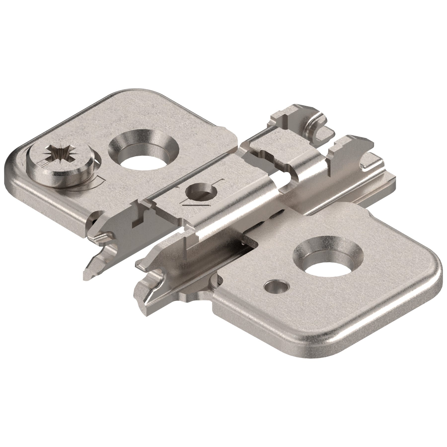 CLIP mounting plates NEW CAM height adjustable mounting plates 19mm Nickel