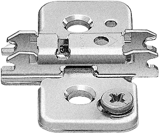 CLIP mounting plates NEW CAM height adjustable mounting plates 19mm Nickel