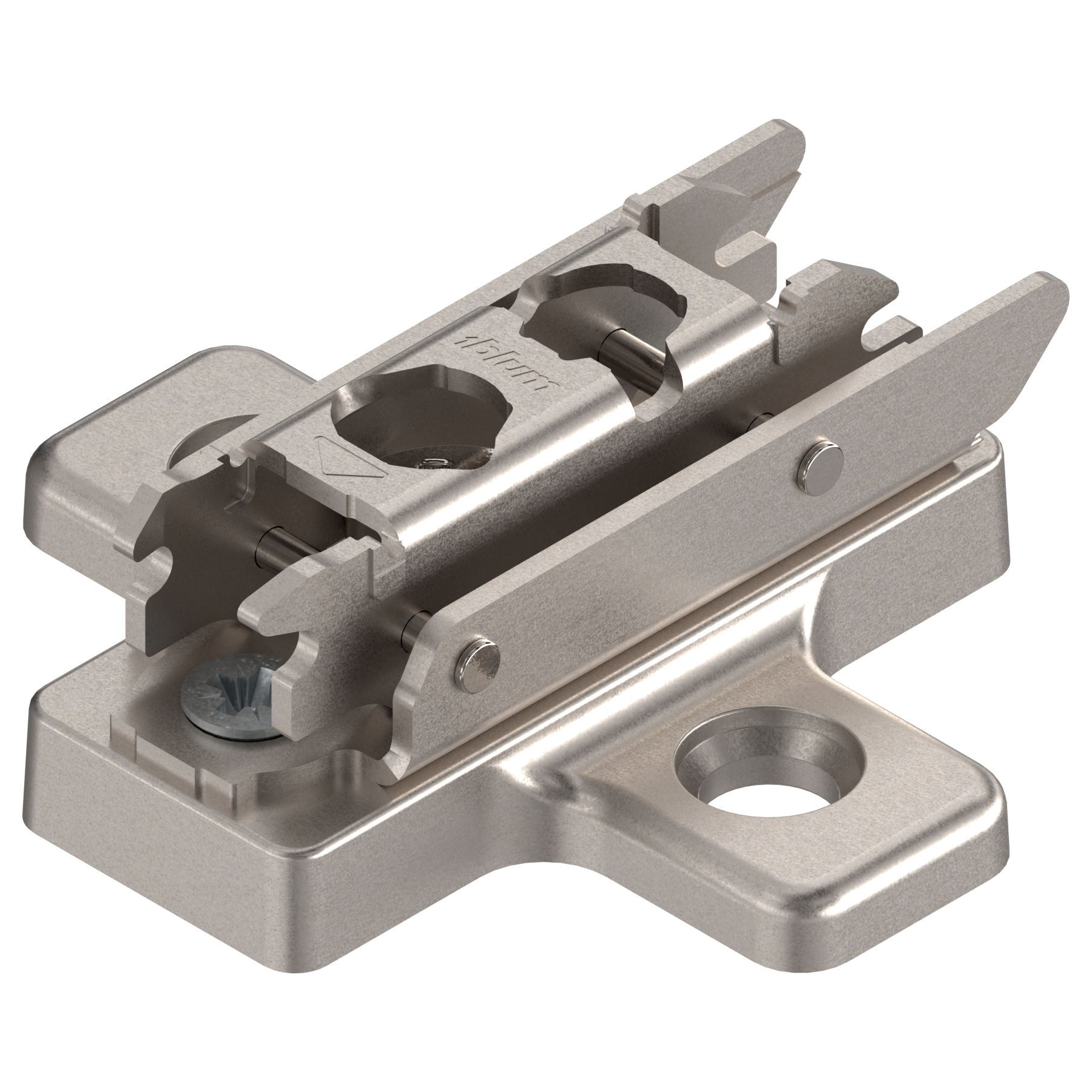 CLIP mounting plates NEW CAM height adjustable mounting plates 9mm Nickel