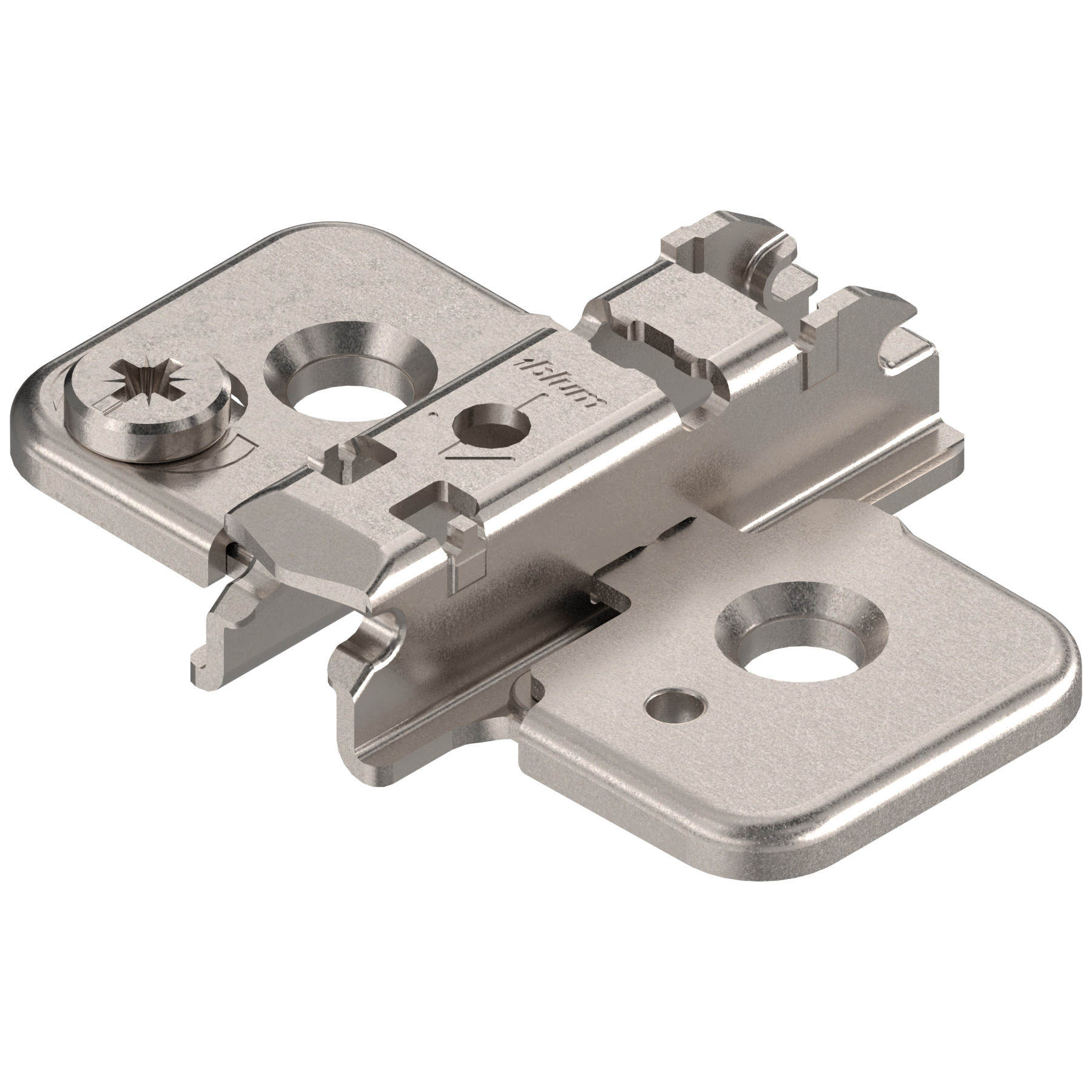 CLIP mounting plates Cam height adjustable mounting plates 3mm Nickel