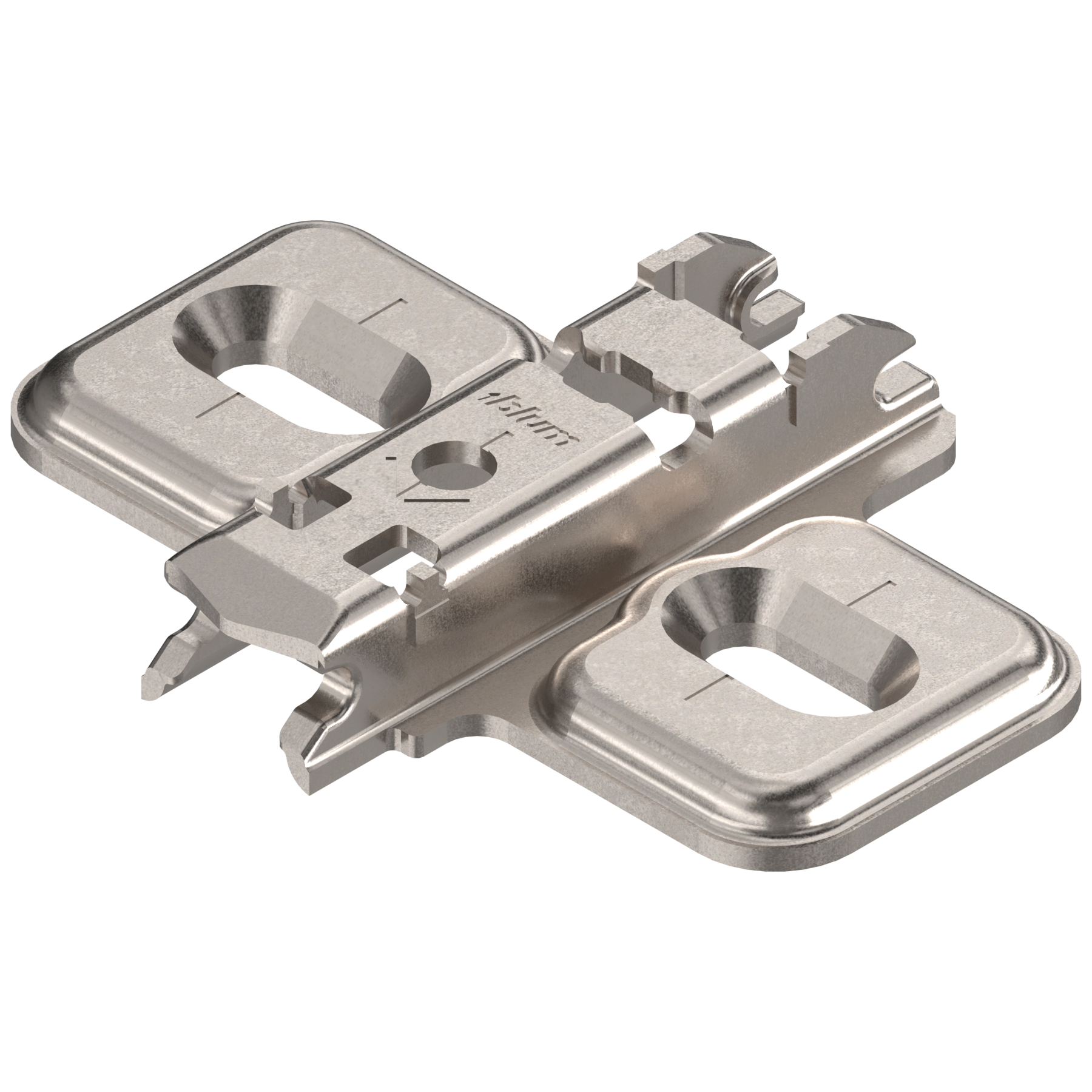 CLIP wing mounting plates wood screw 0mm Nickel