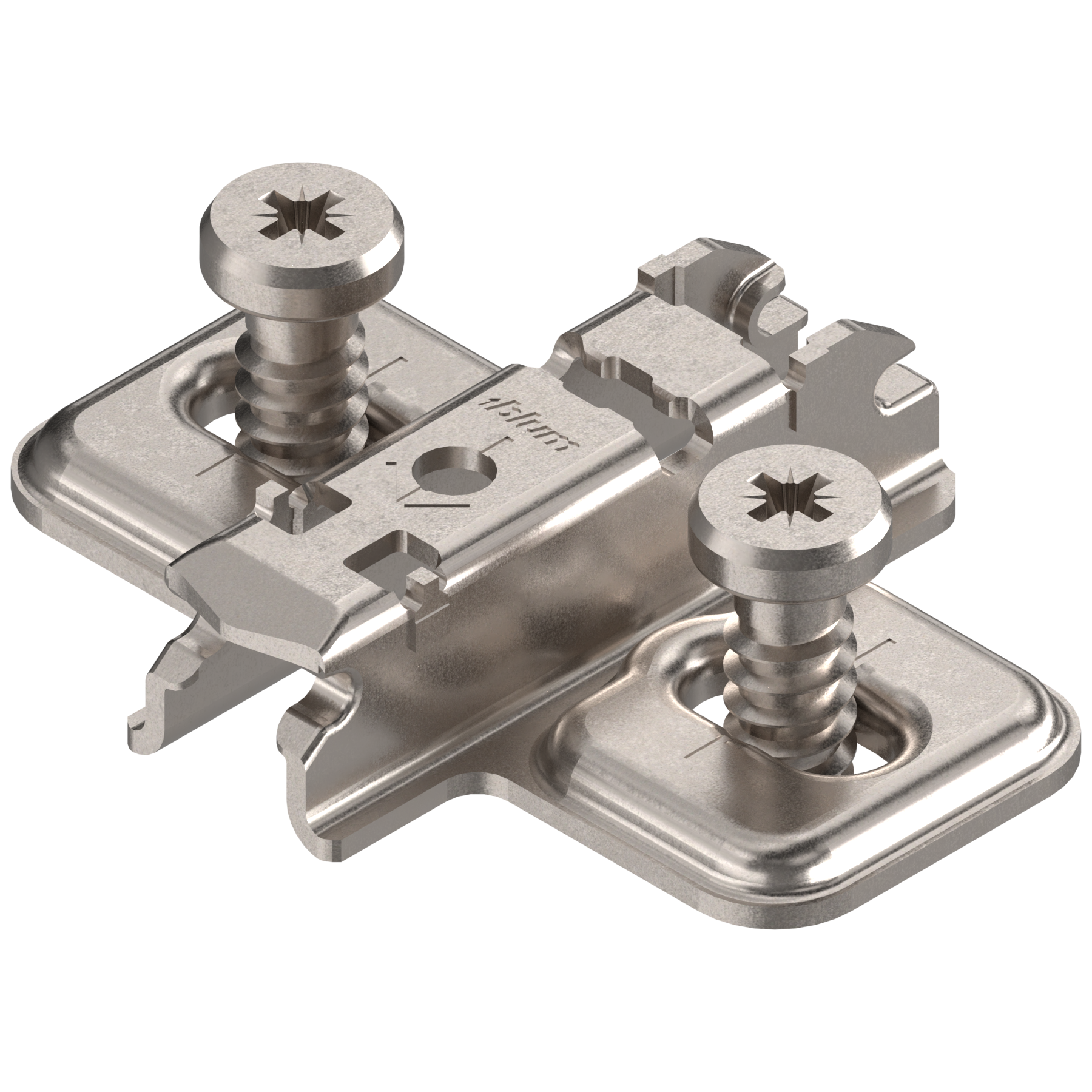 CLIP wing mounting plates System screw 3mm Nickel