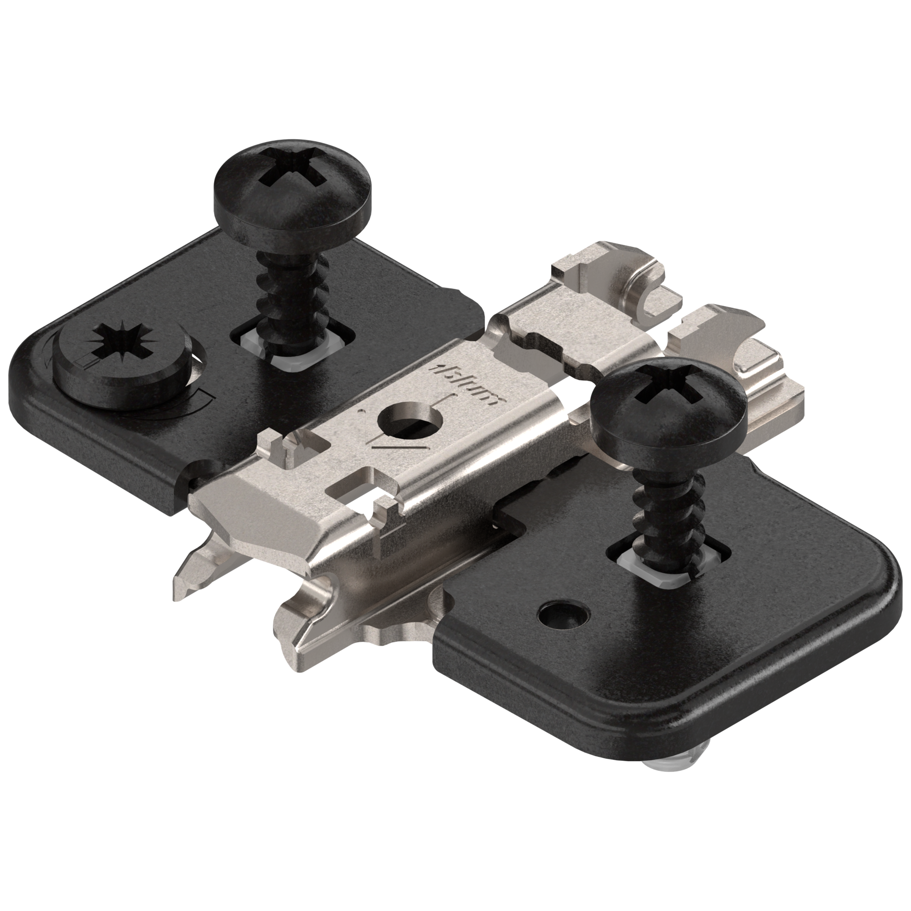 CLIP mounting plates Cam height adjustable mounting plates 0mm Nickel