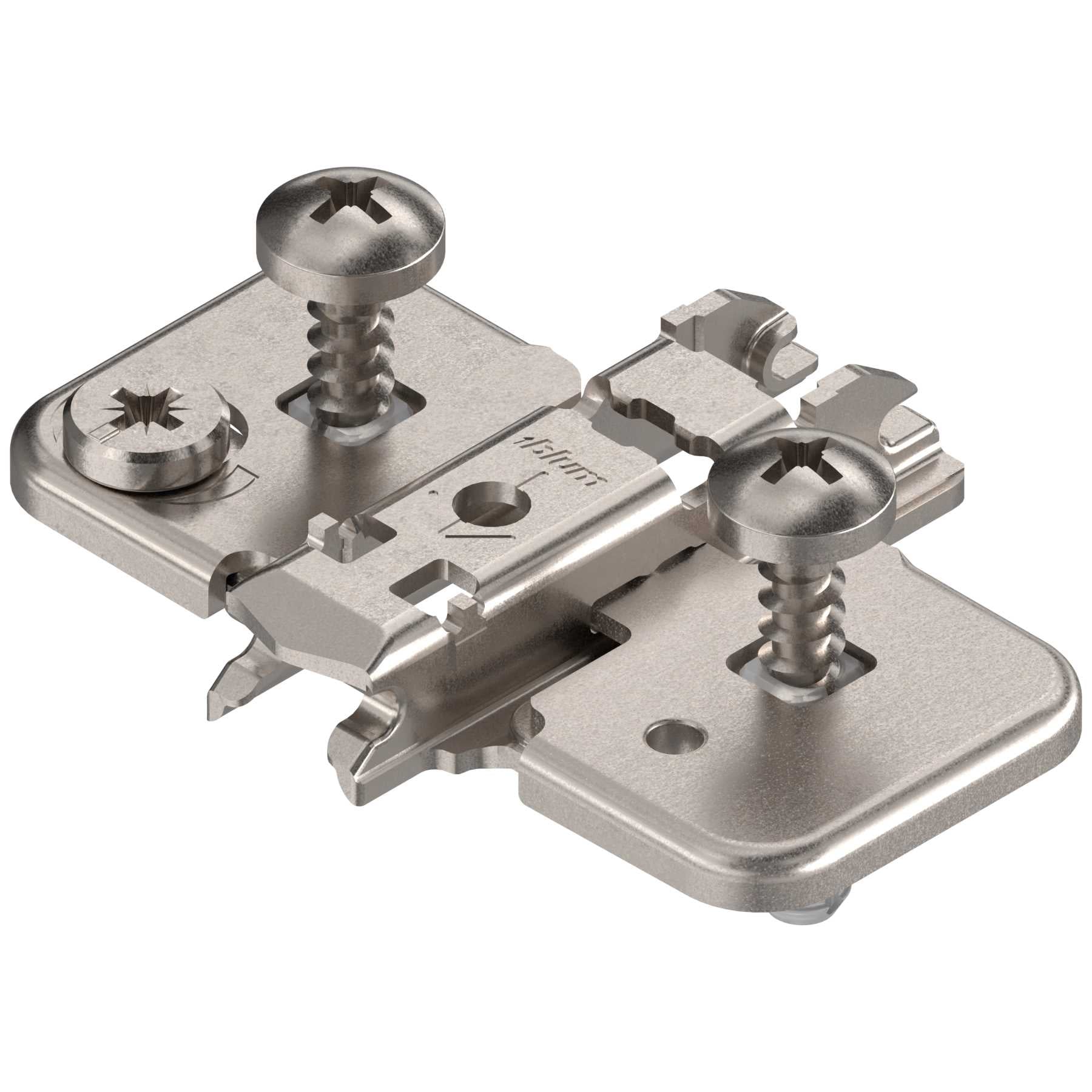 CLIP mounting plates Cam height adjustable mounting plates 0mm Nickel