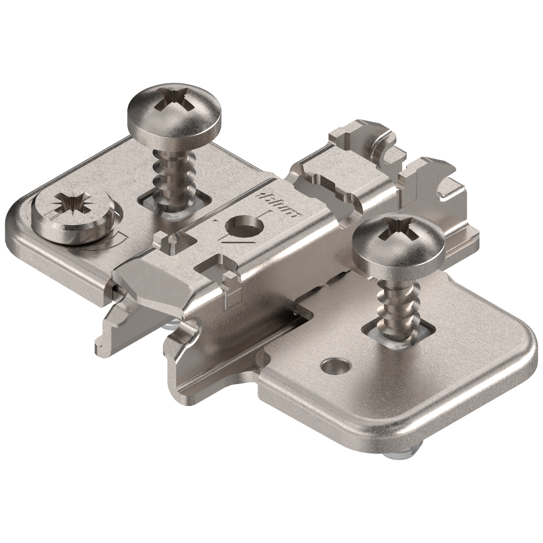 CLIP mounting plates Cam height adjustable mounting plates 3mm Nickel