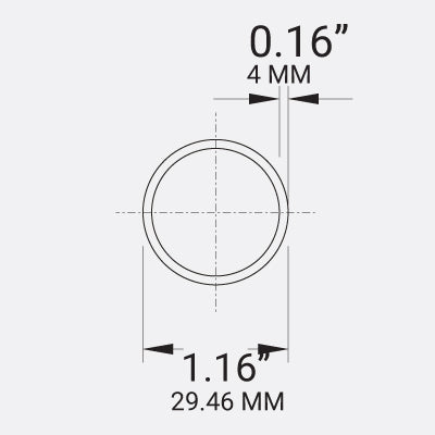 Tube Round 1-1/16" x 8'