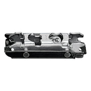 CLIP mounting plates Straight in-line dowel plates 20mm setback 0mm Onyx Black