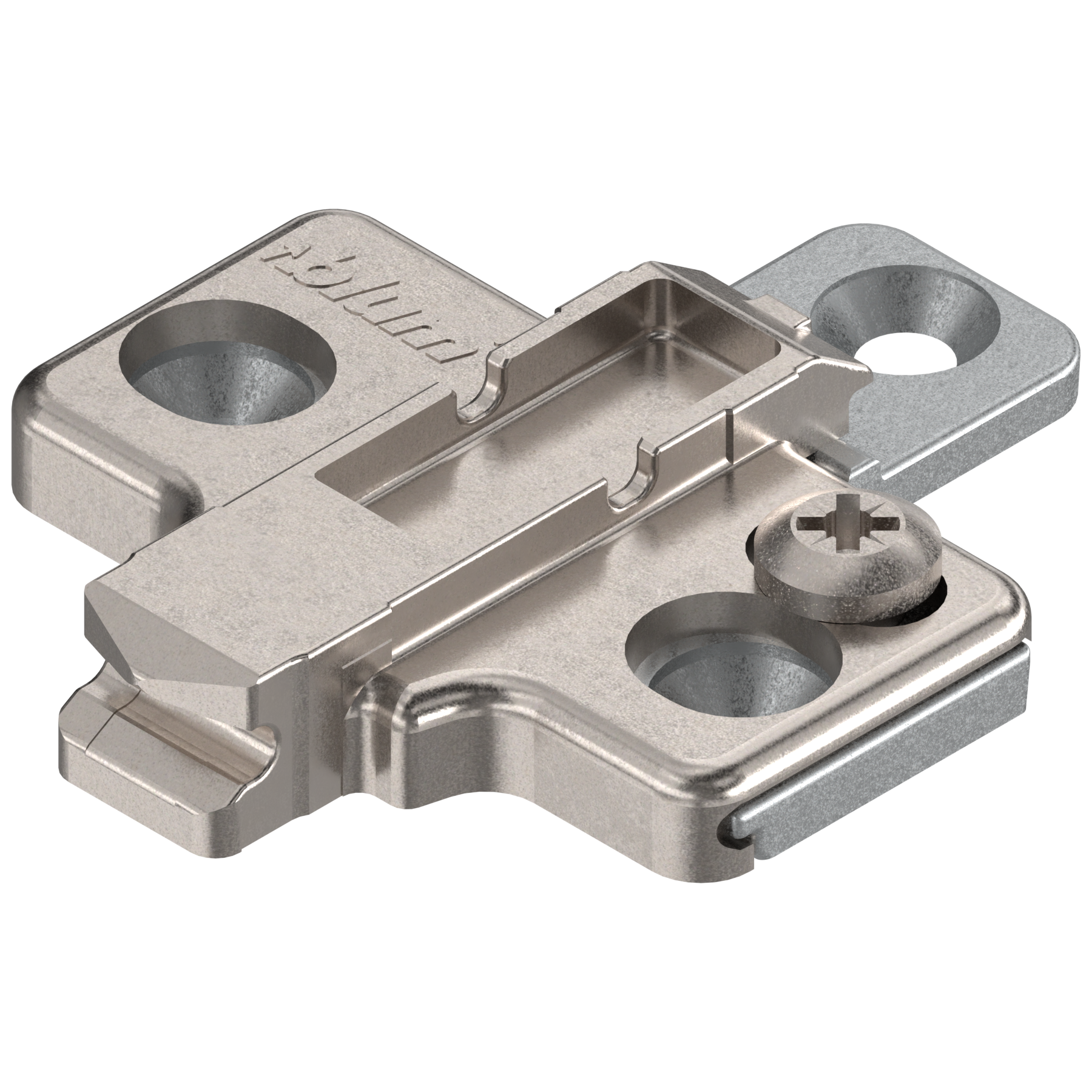 CLIP mounting plates Wing mounting plates 0mm Nickel wood screw