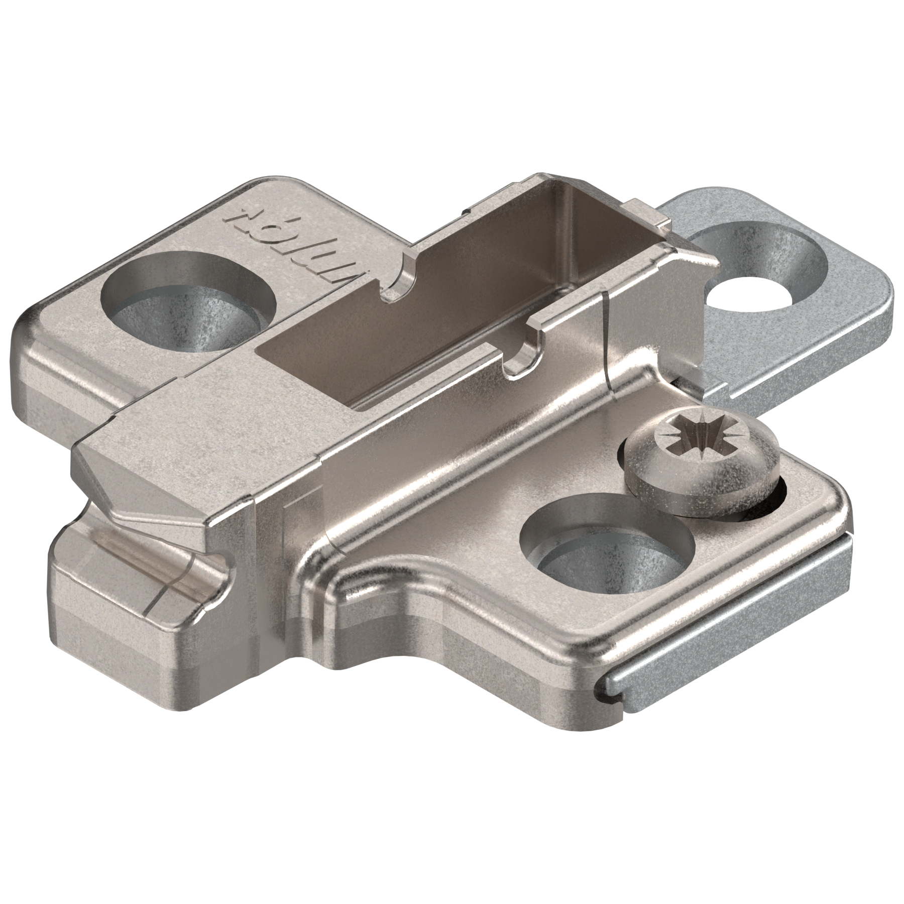 CLIP mounting plates Wing mounting plates 3mm Nickel wood screw