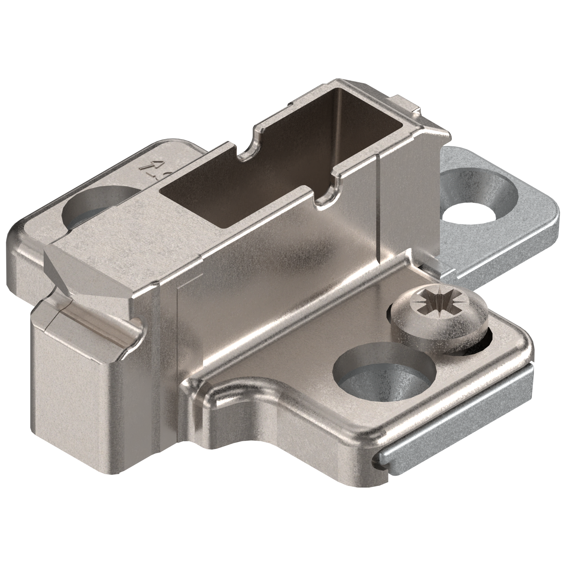 CLIP mounting plates Wing mounting plates 9mm Nickel wood screw