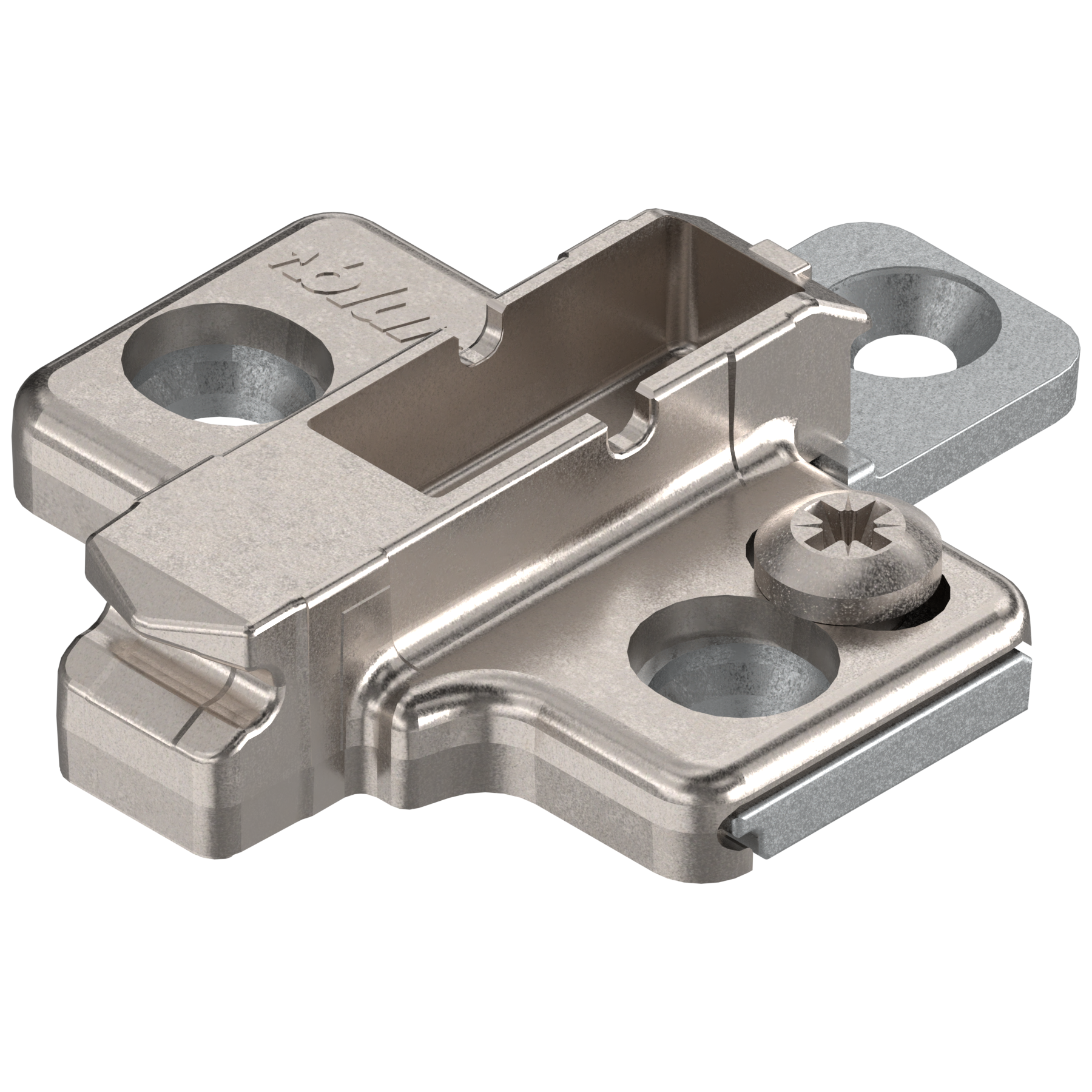 CLIP mounting plates Wing mounting plates 3mm Nickel system screw