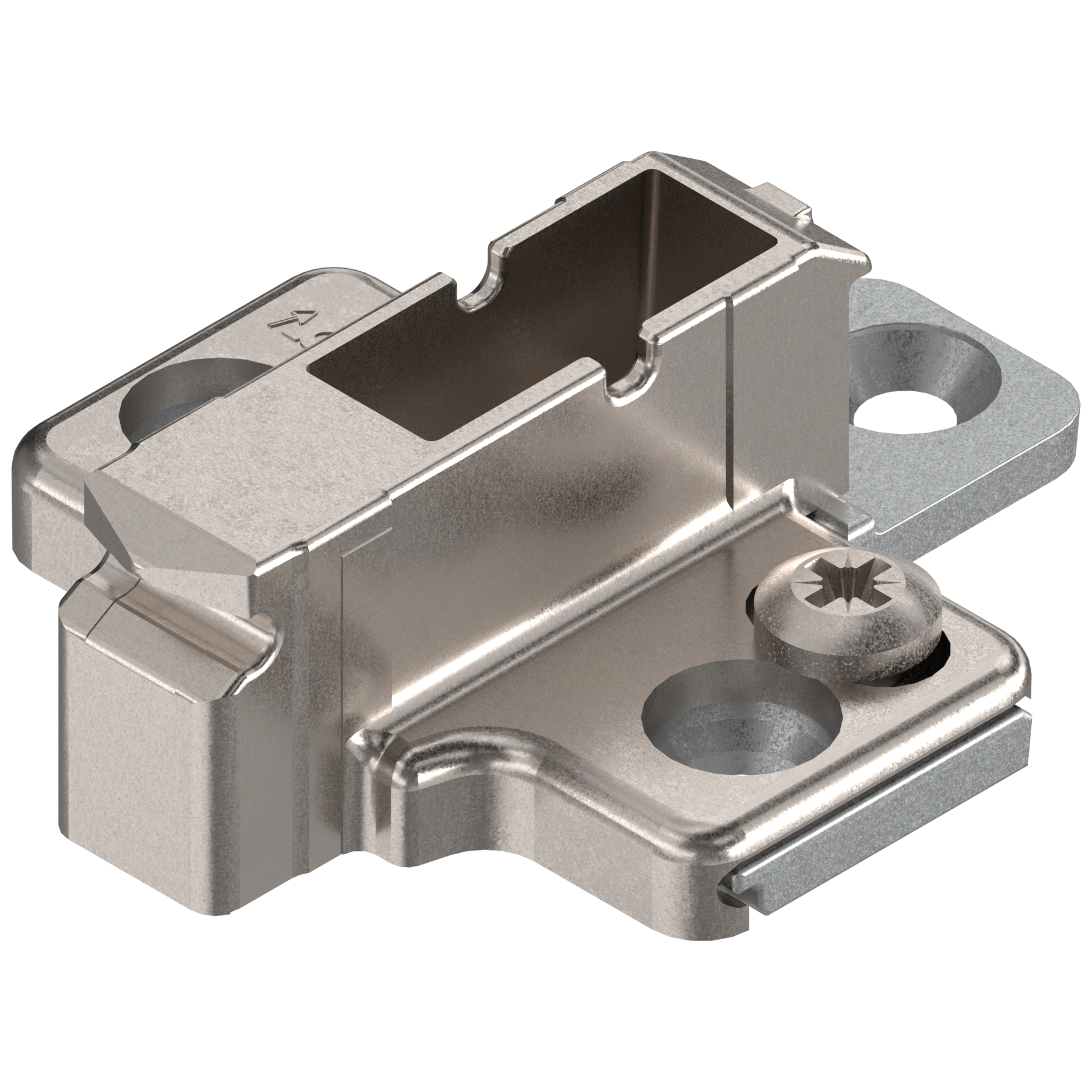 CLIP mounting plates Wing mounting plates 18mm Nickel system screw