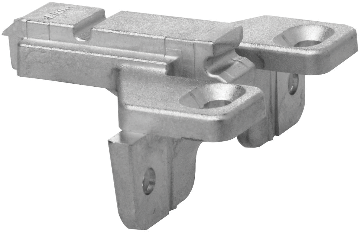 CLIP mounting plates Mounting plates for face frame applications 0mm Nickel with flange