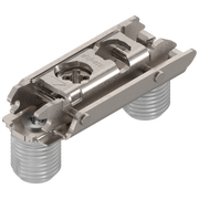 CLIP mounting plates Straight in-line dowel Expando plates 20mm setback 0mm Nickel