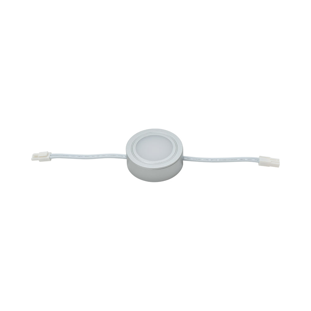 Light Round Plastic Silver Warm White