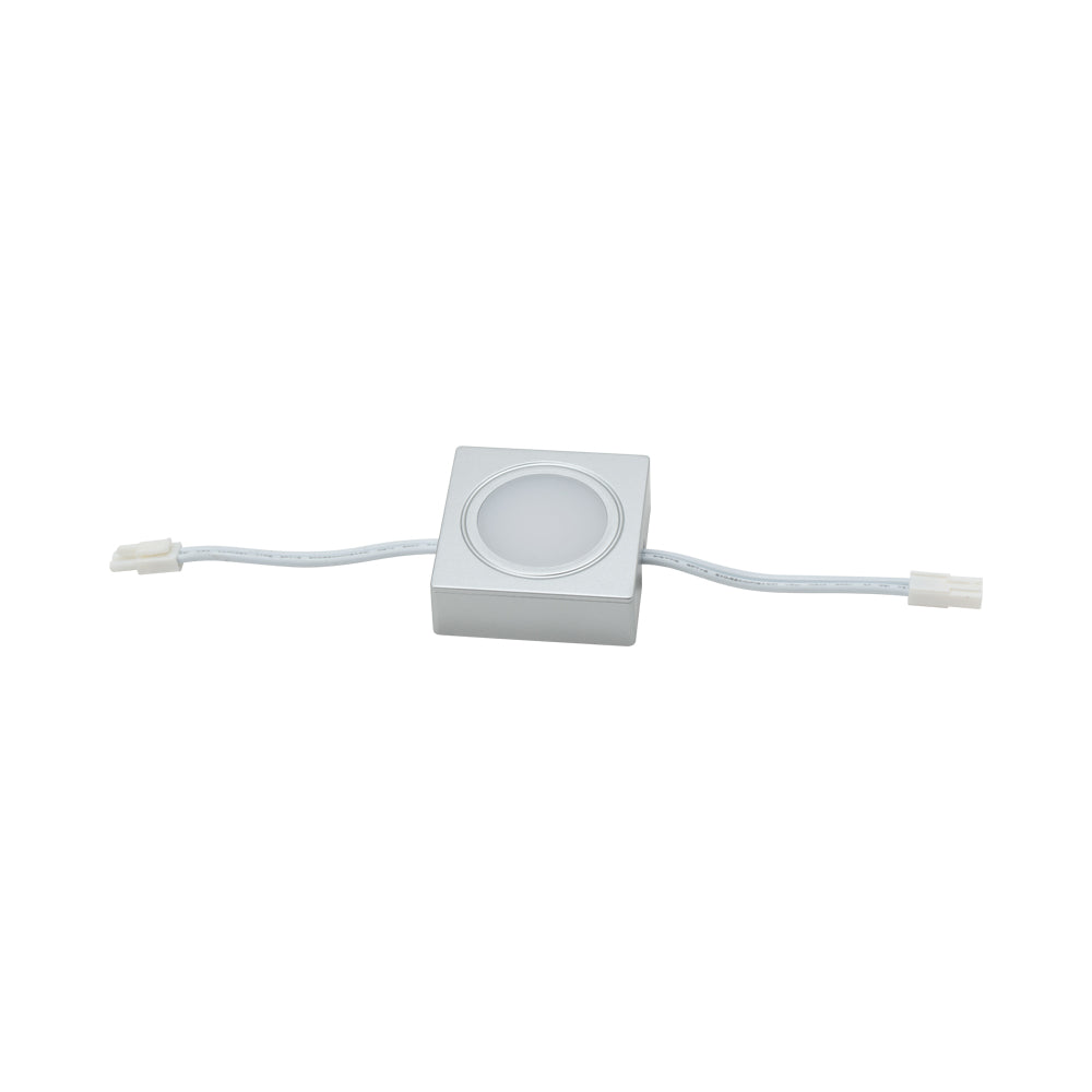 Light Square Plastic Silver Warm White