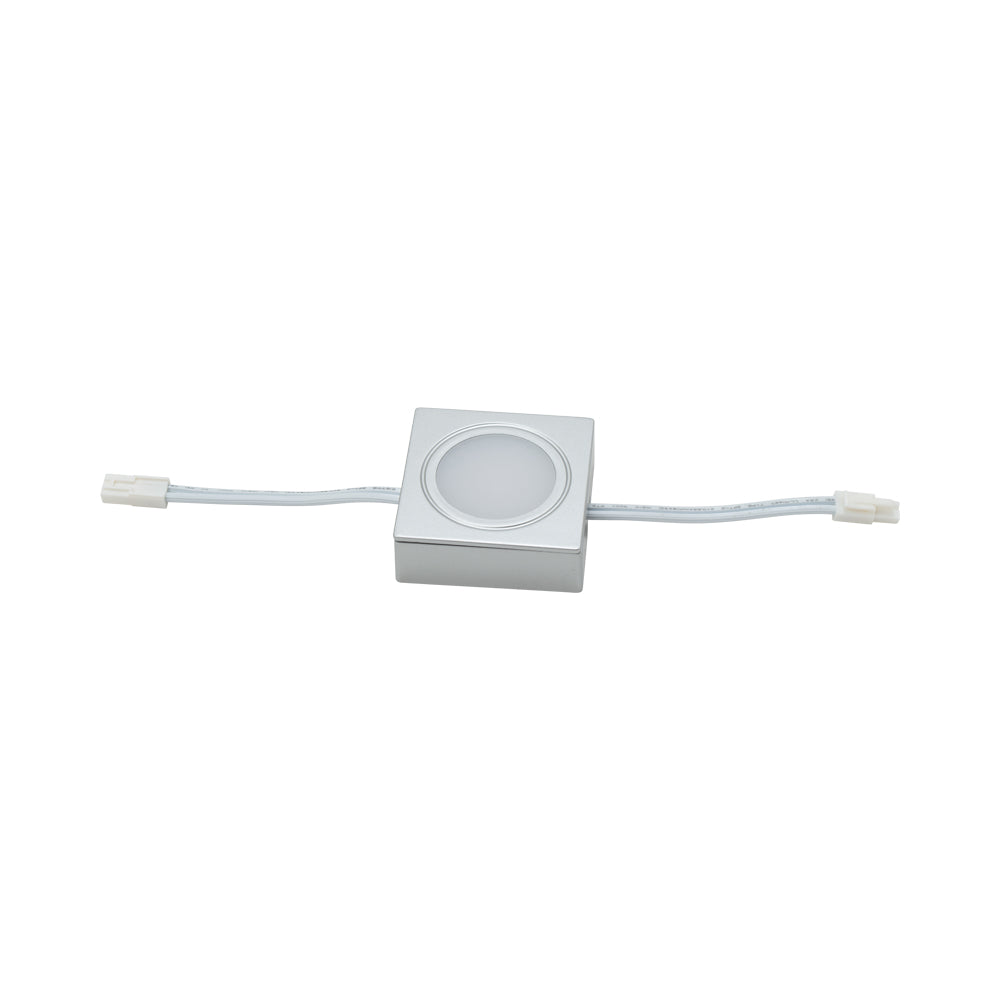 Light Square Plastic Silver Warm White