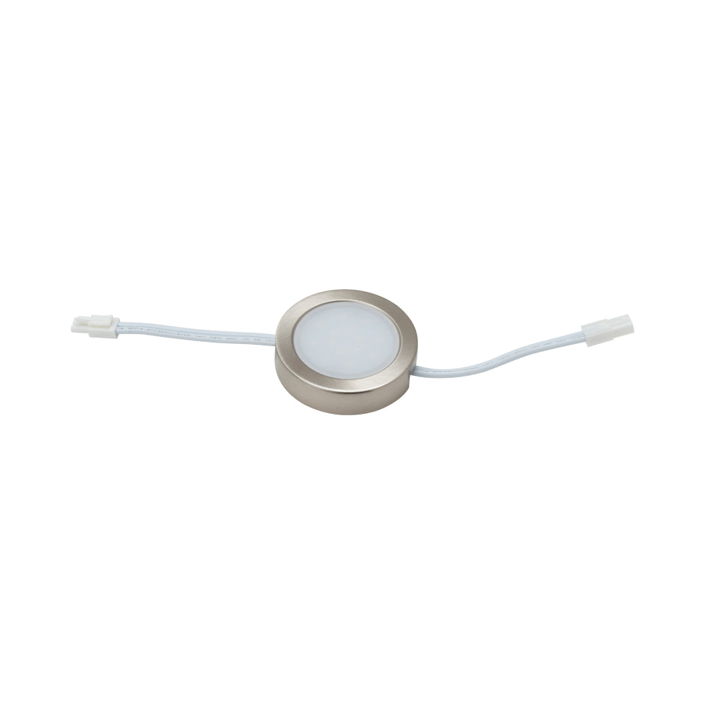 Light Round Steel Warm White