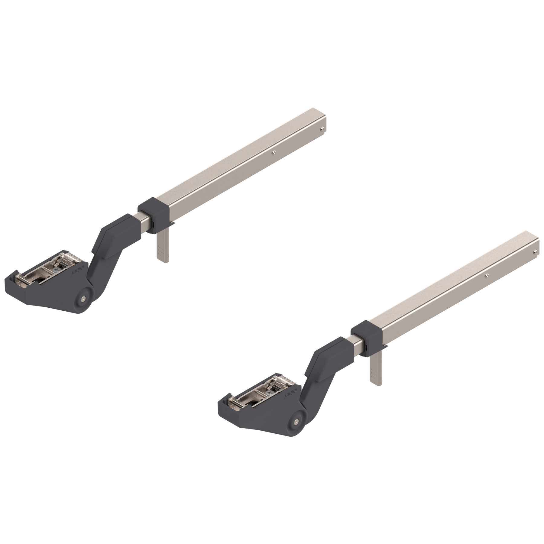 AVENTOS HF Arm assembly Nickel Cabinet range height 18-7/8" to 22"