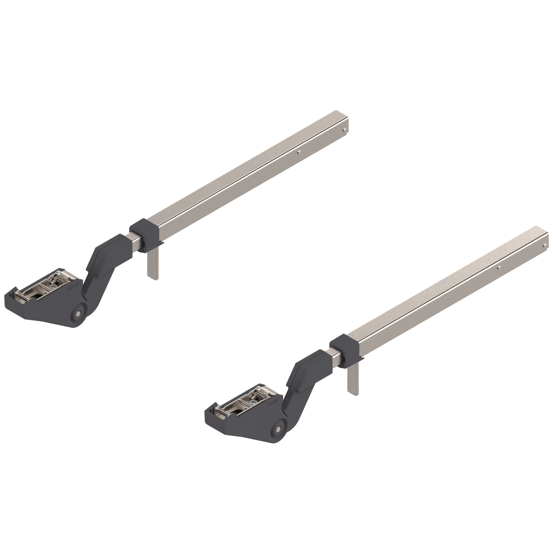 AVENTOS HF Arm assembly Nickel Cabinet range height 22" to 27"