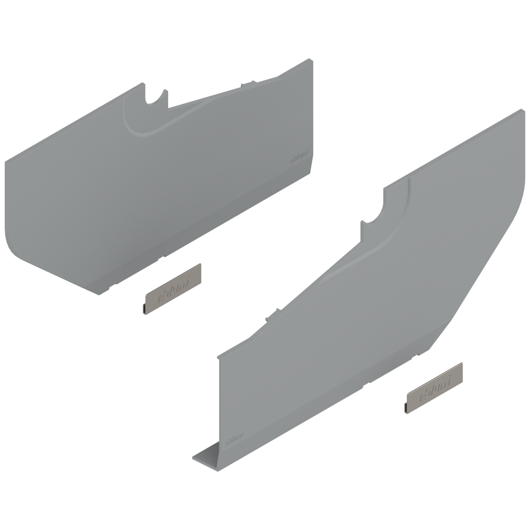 AVENTOS HS Cover set Light Grey / Deep Grey