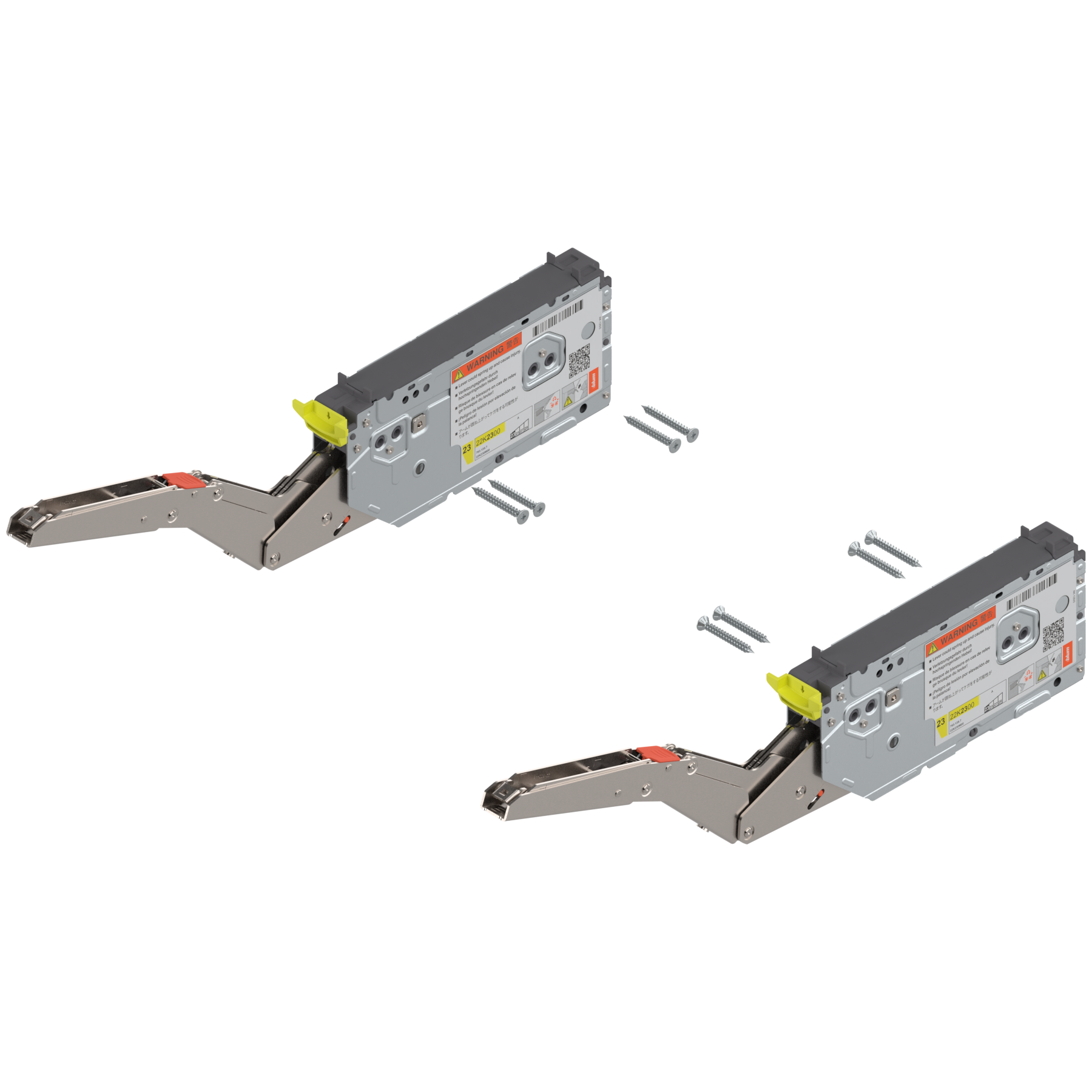 TIP-ON for AVENTOS HK Lift mechanism Zinc-Plated Power Factor Range 43-99