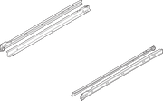 230M drawer runner - polybag 22'' White
