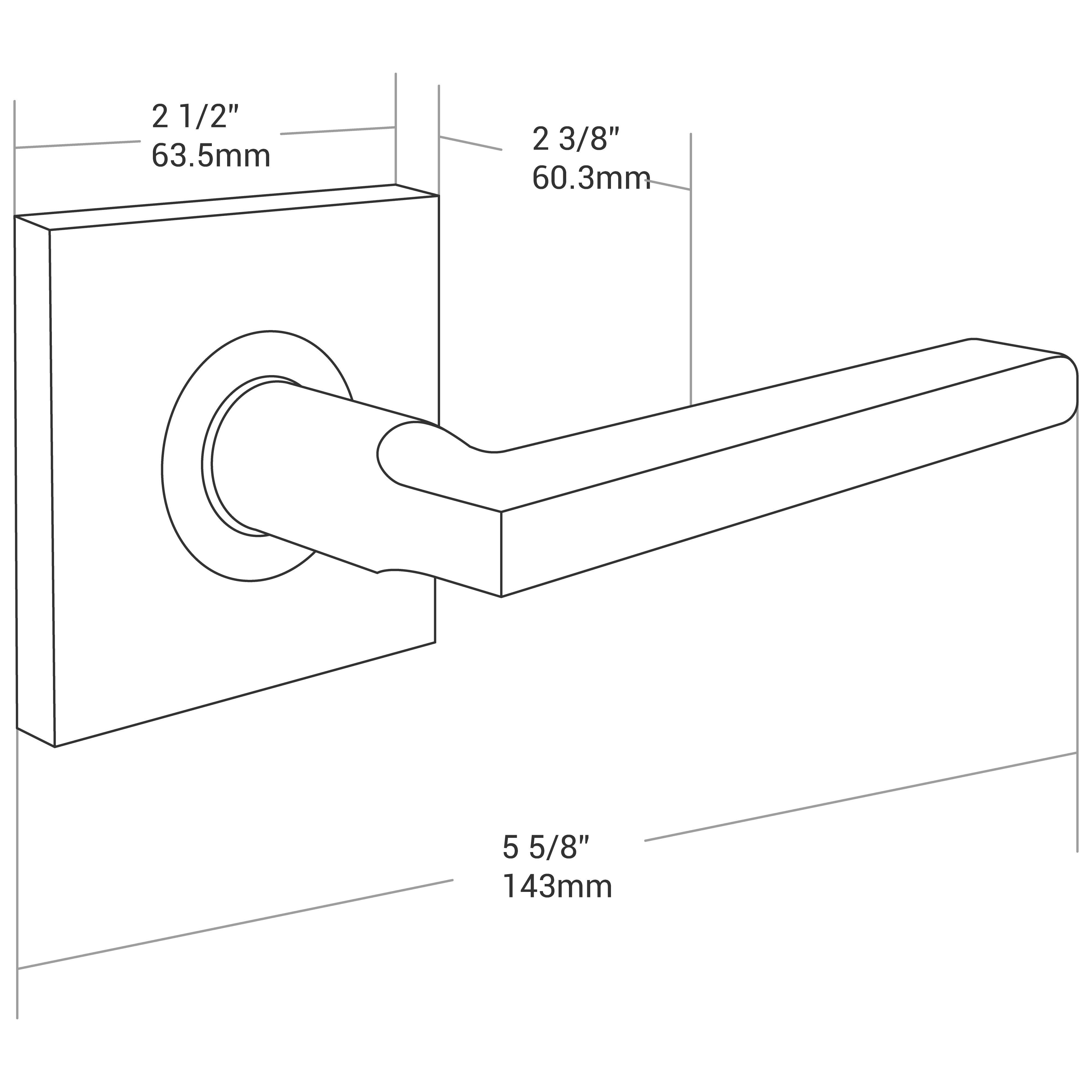 Door Lever Catania Privacy Chrome
