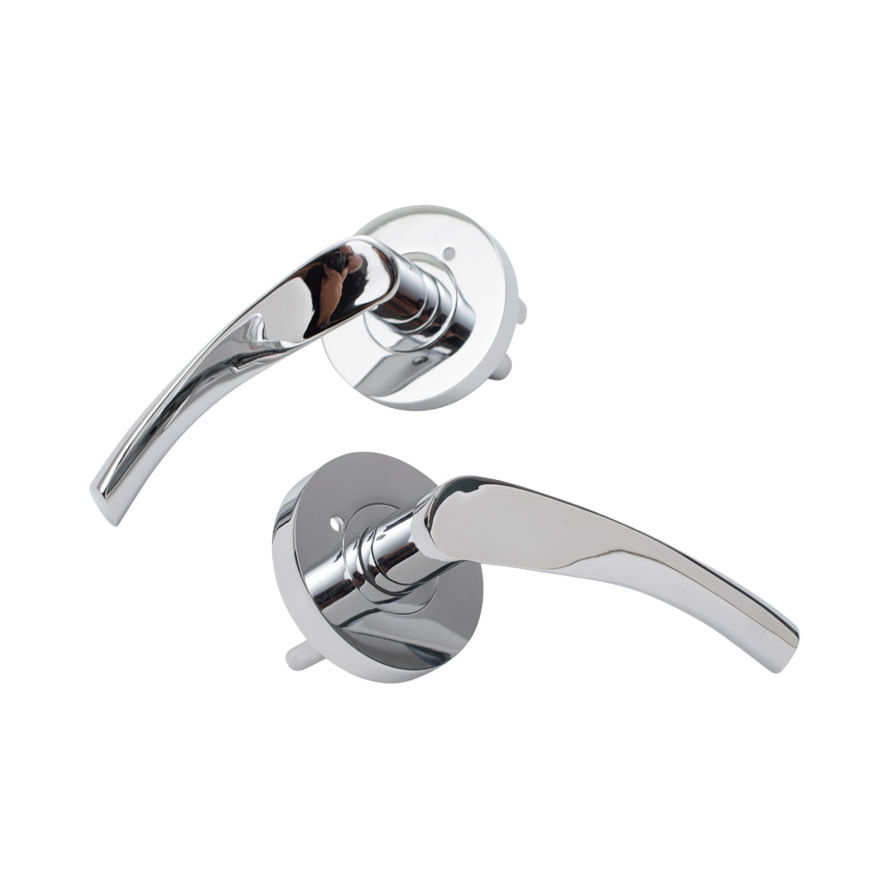 Door Lever Florence Privacy Chrome