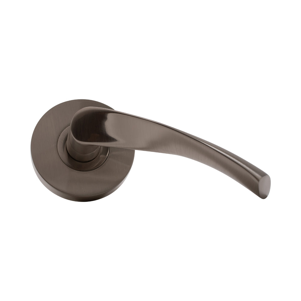 Door Lever Florence Passage Satin Nickel