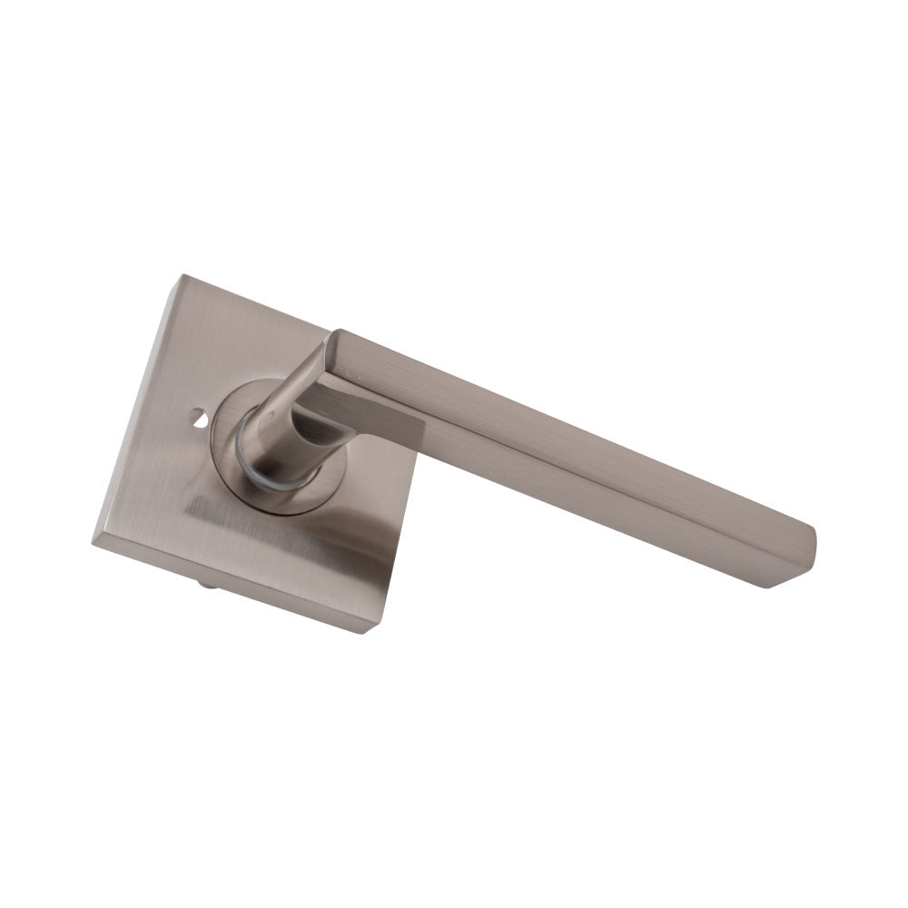 Door Lever Livorno Passage Satin Nickel