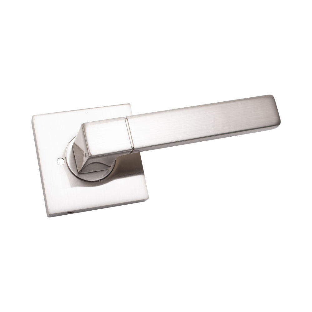 Door Lever Milano Privacy Satin Nickel