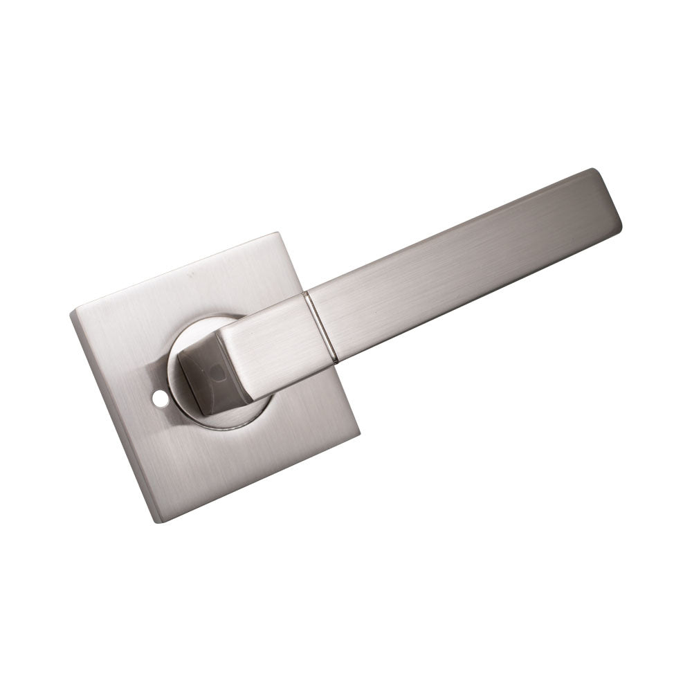 Door Lever Milano Privacy Satin Nickel