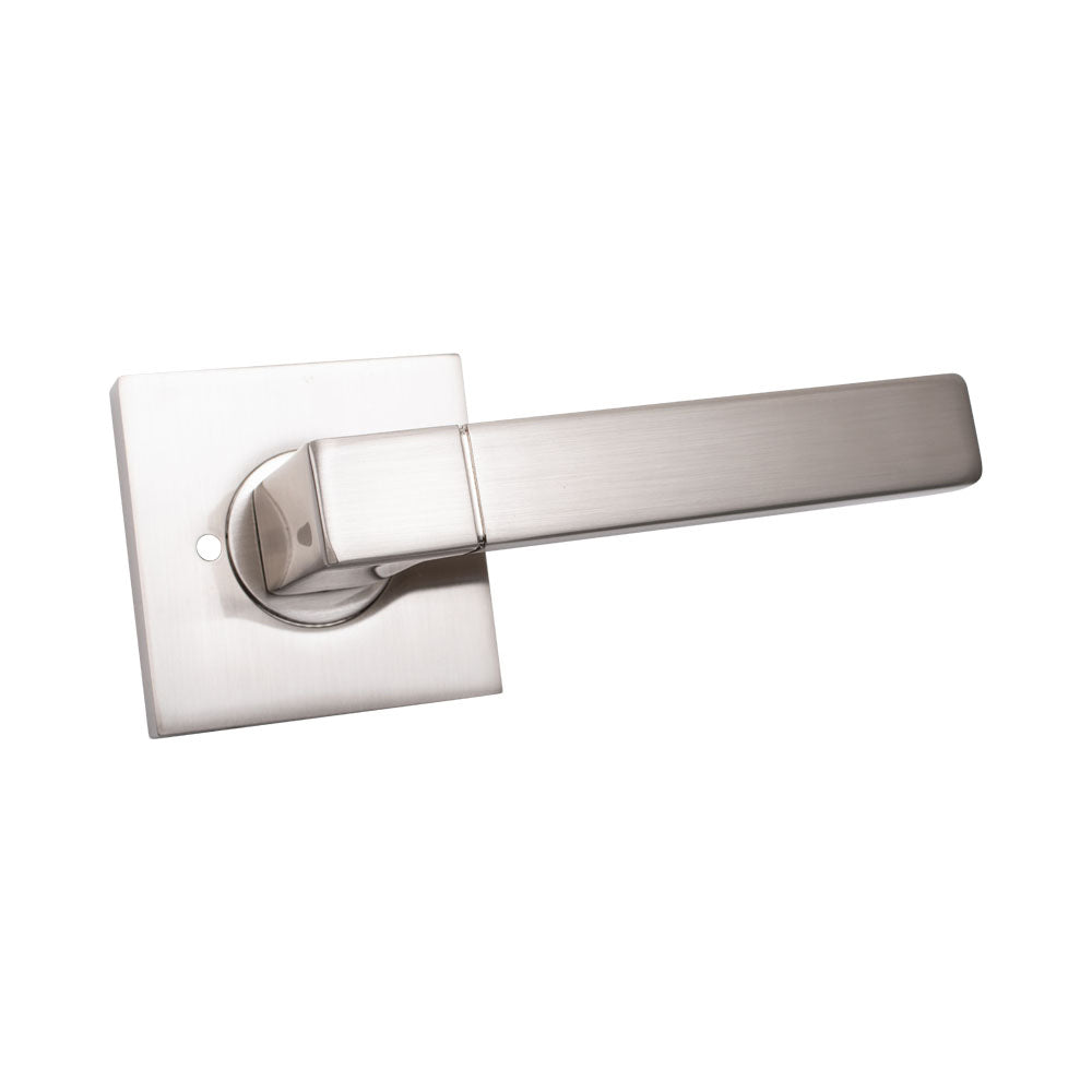 Door Lever Milano Privacy Satin Nickel