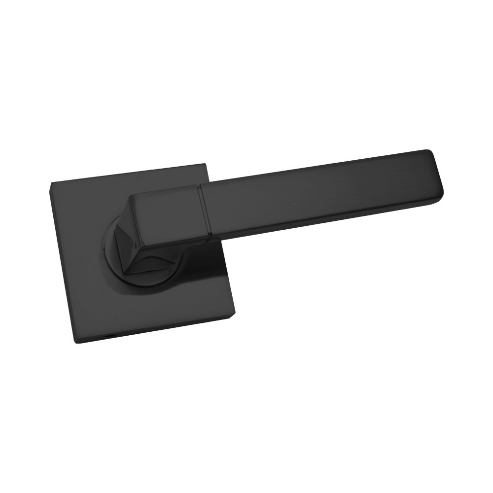 Door Lever Milano Passage Black Matte