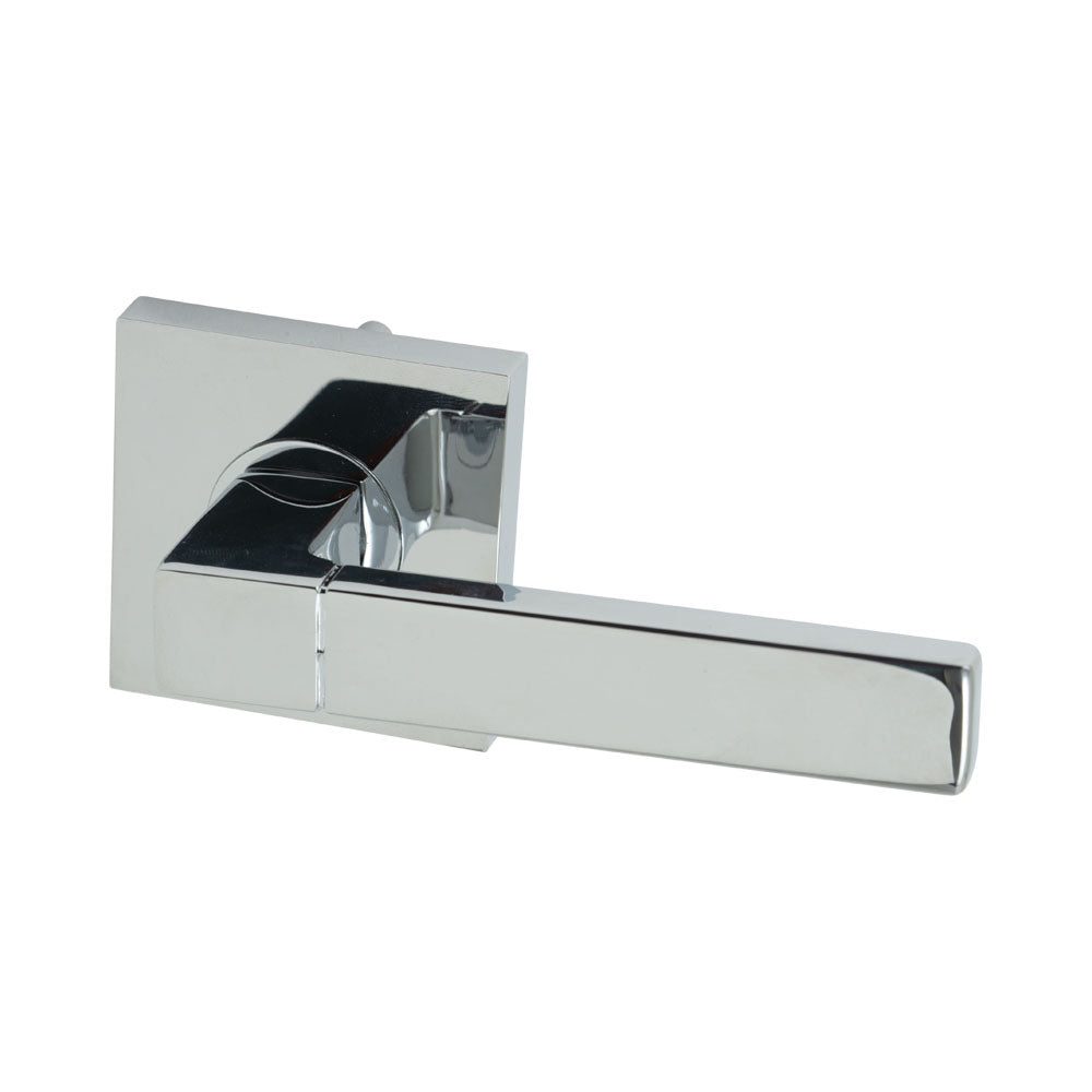 Door Lever Milano Passage Chrome