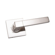 Door Lever Milano Passage Satin Nickel
