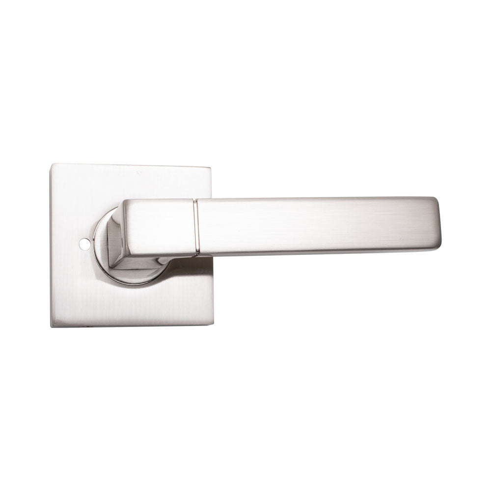 Door Lever Milano Passage Satin Nickel