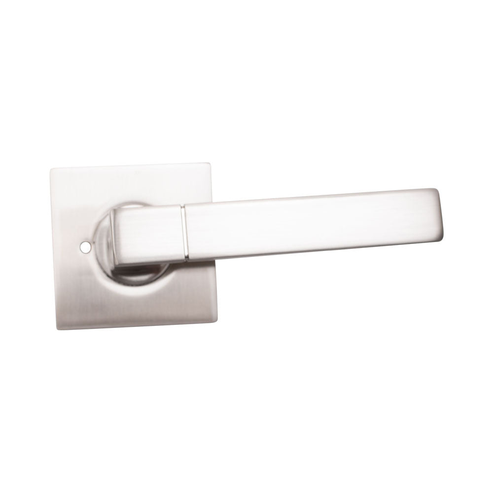 Door Lever Milano Passage Satin Nickel