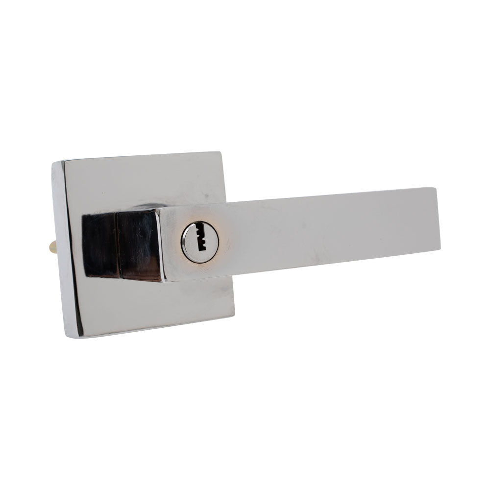 Door Lever Modica Entry Satin Nickel