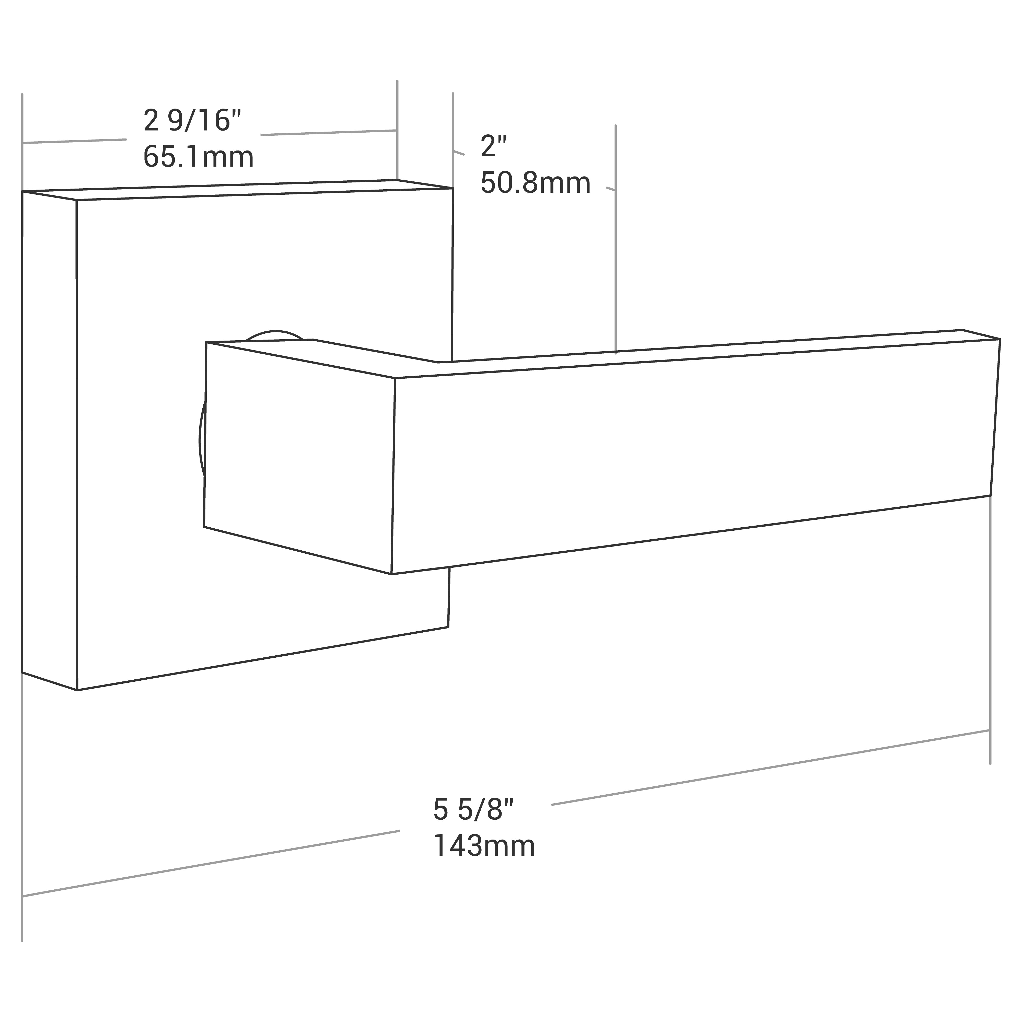 Door Lever Modica Privacy Satin Nickel