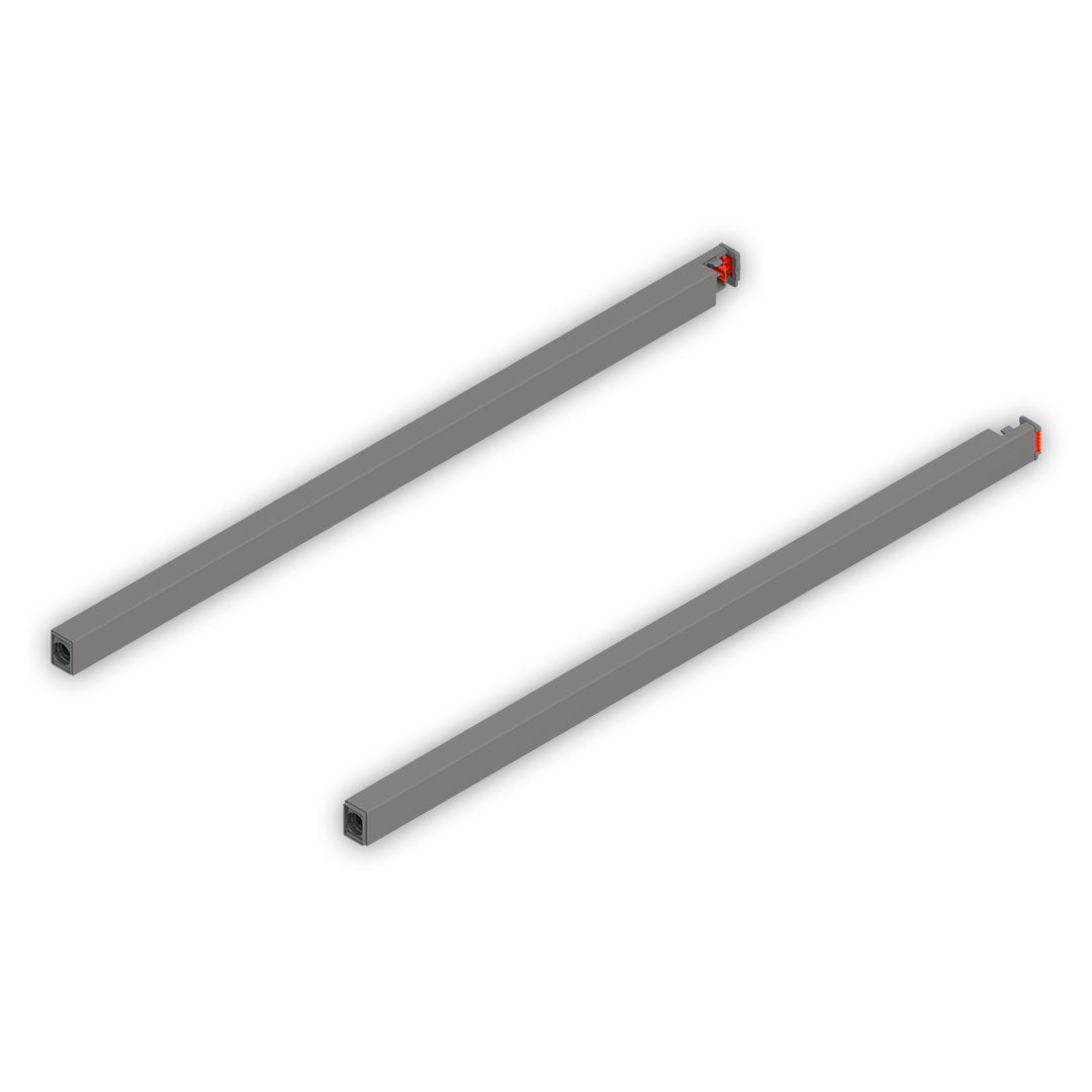 MERIVOBOX longside gallery rail, NL=500 mm, right+left